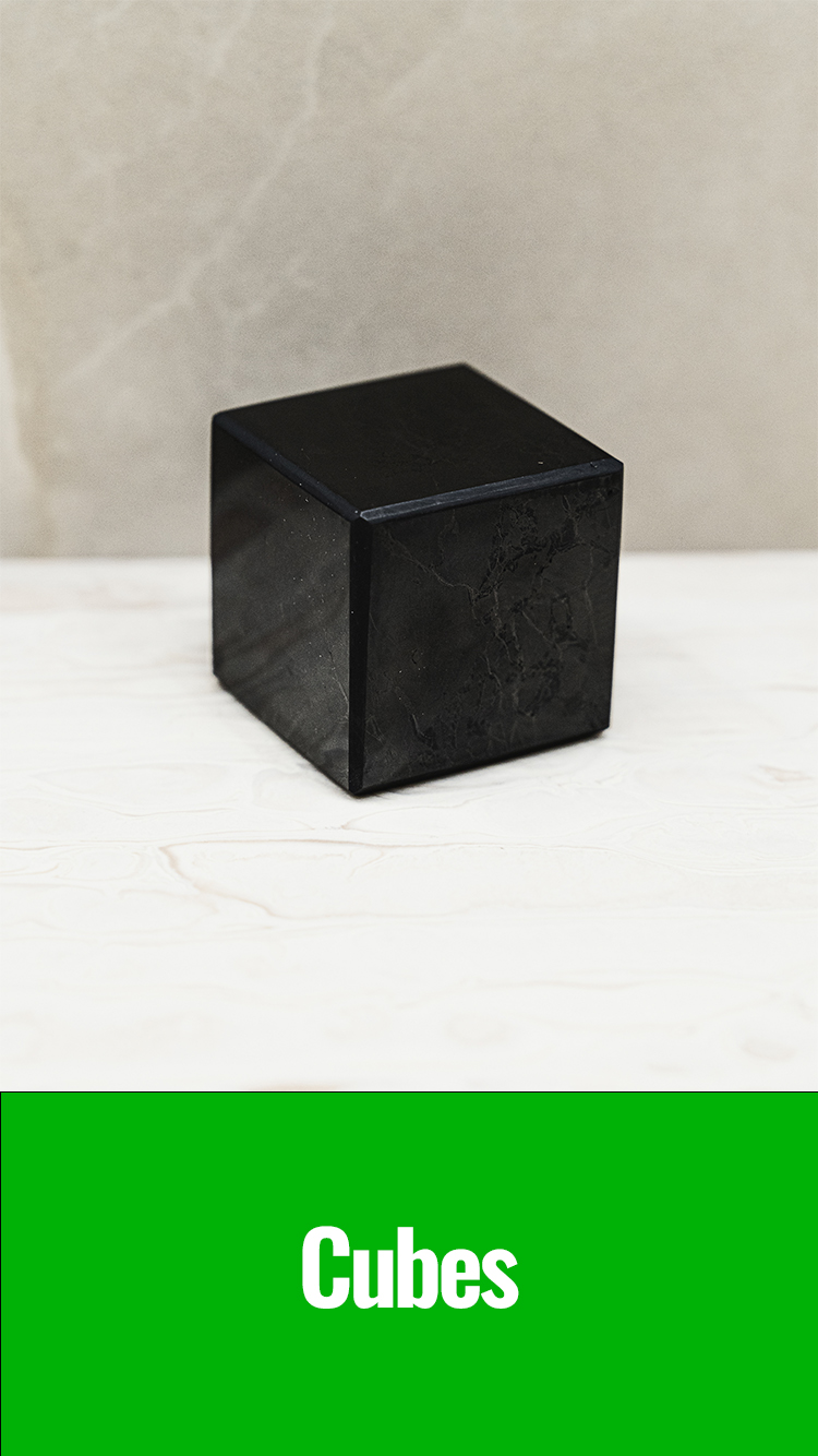 Cubes - Single polished shungite cube